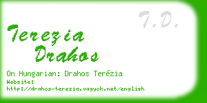terezia drahos business card