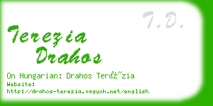 terezia drahos business card